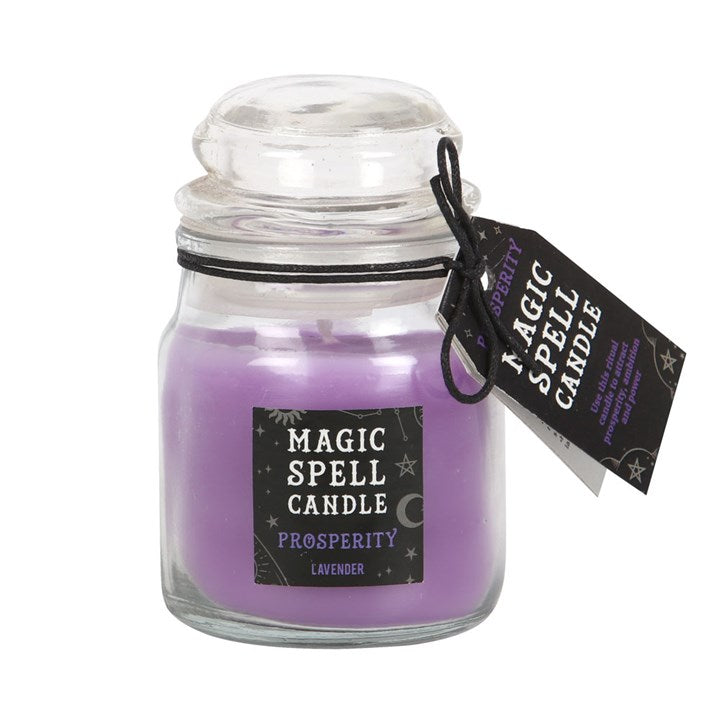 LAVENDER 'PROSPERITY' SPELL CANDLE JAR