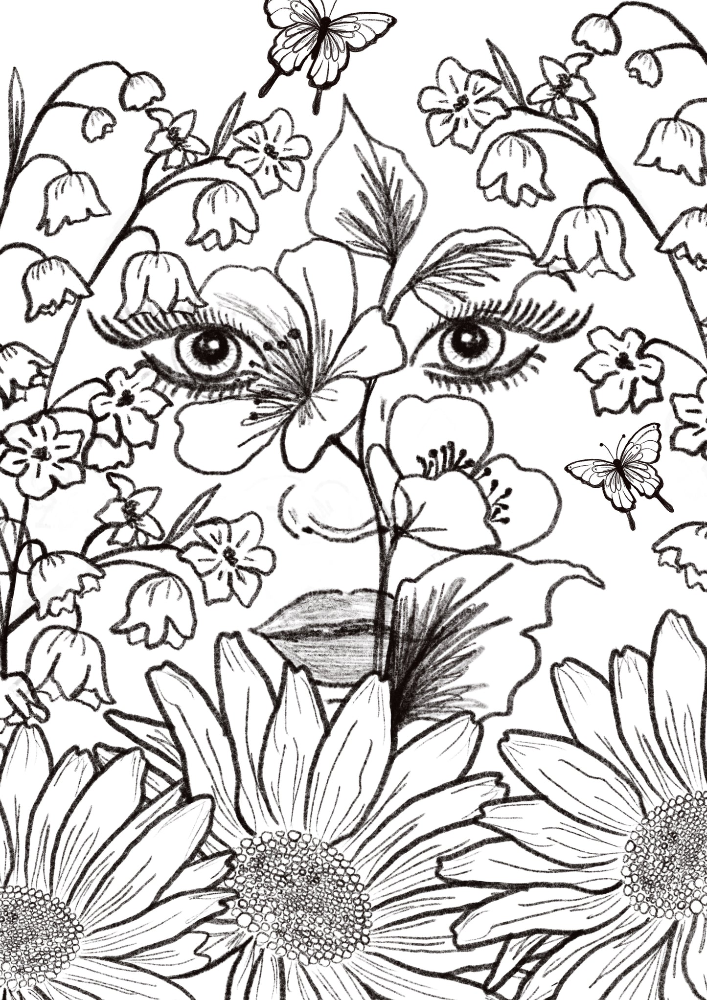 Green Lady Colouring Pages - Download & Print