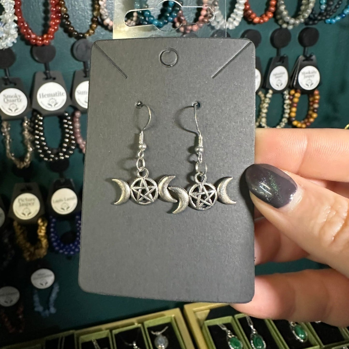 Triple Goddess Earrings