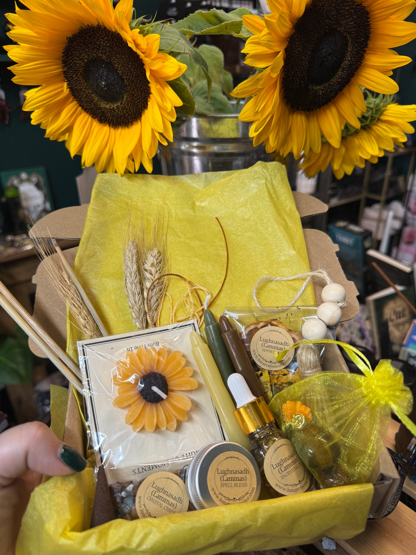 Lughnasadh / Lammas Sabbat Box and single items such as Spell Blend, Anointing Oil and Simmer Pot