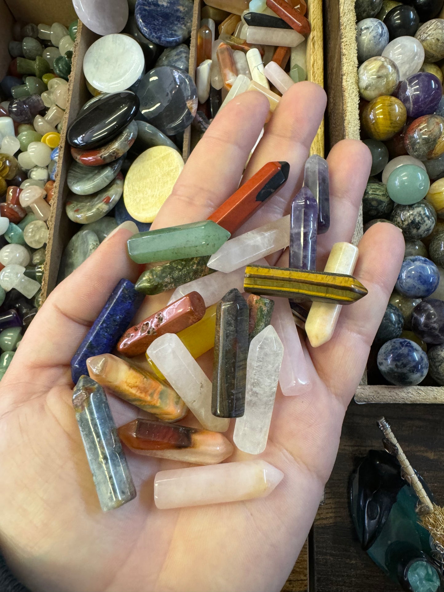 Mini carved crystal tower from Lunar Coven Cove