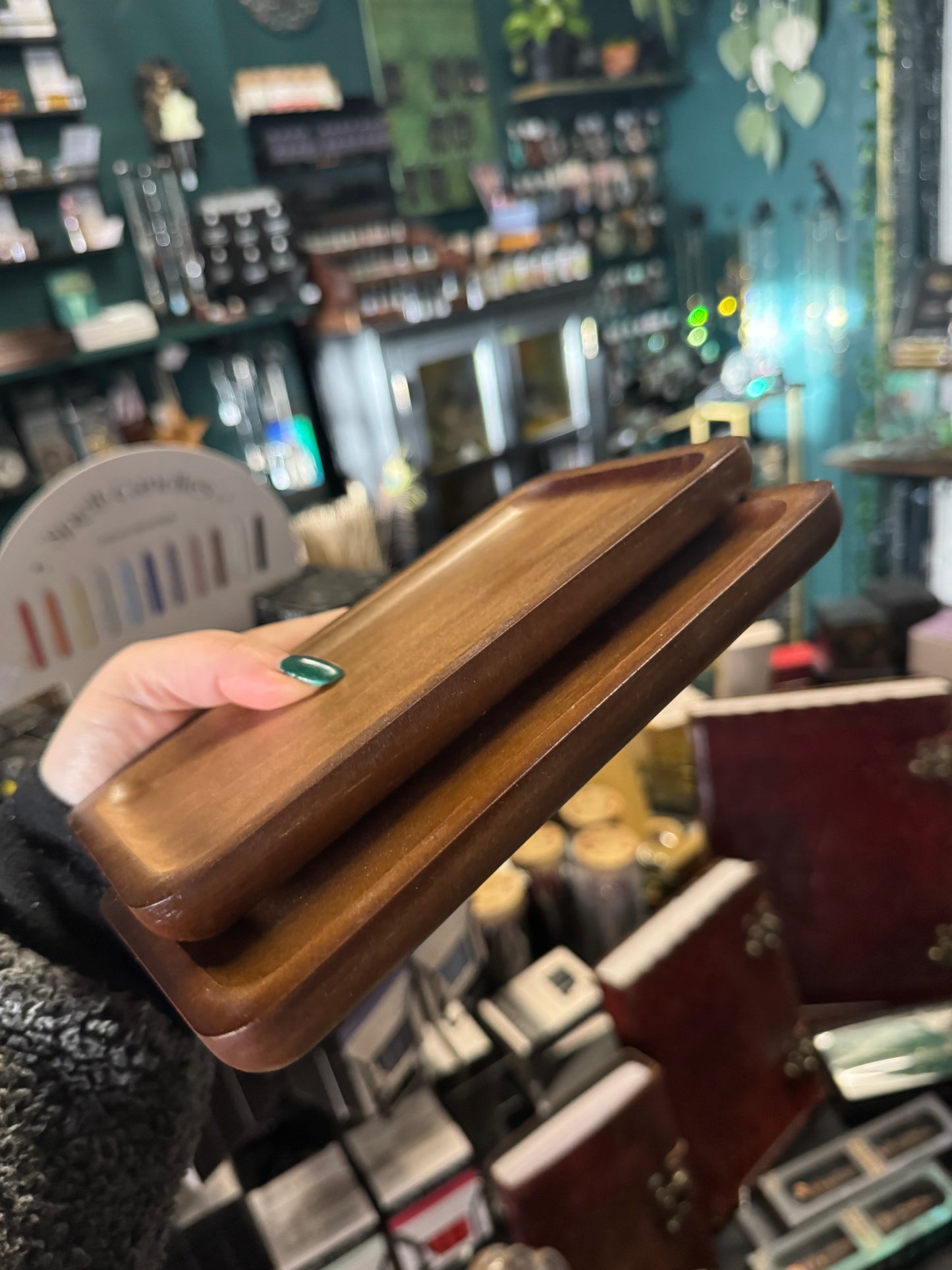 Rectangle Wooden Tray - Deity Altar Tray