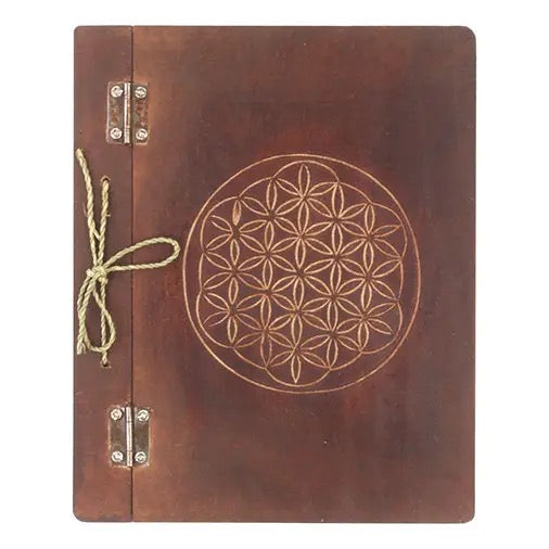 Flower of Life Hardback Grimoire, Book of shadows, Notebook