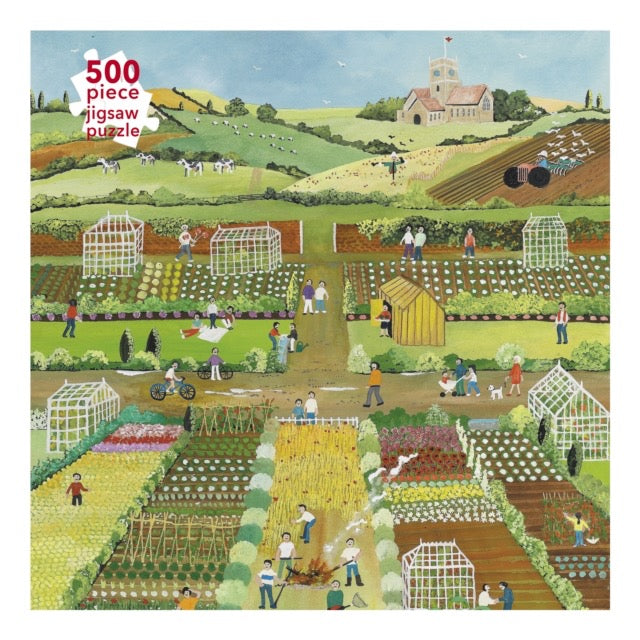 Adult Jigsaw Puzzle Judy Joel: Allotments, 2012 (500 pieces) : 500-Piece Jigsaw Puzzles by Flame Tree Studio