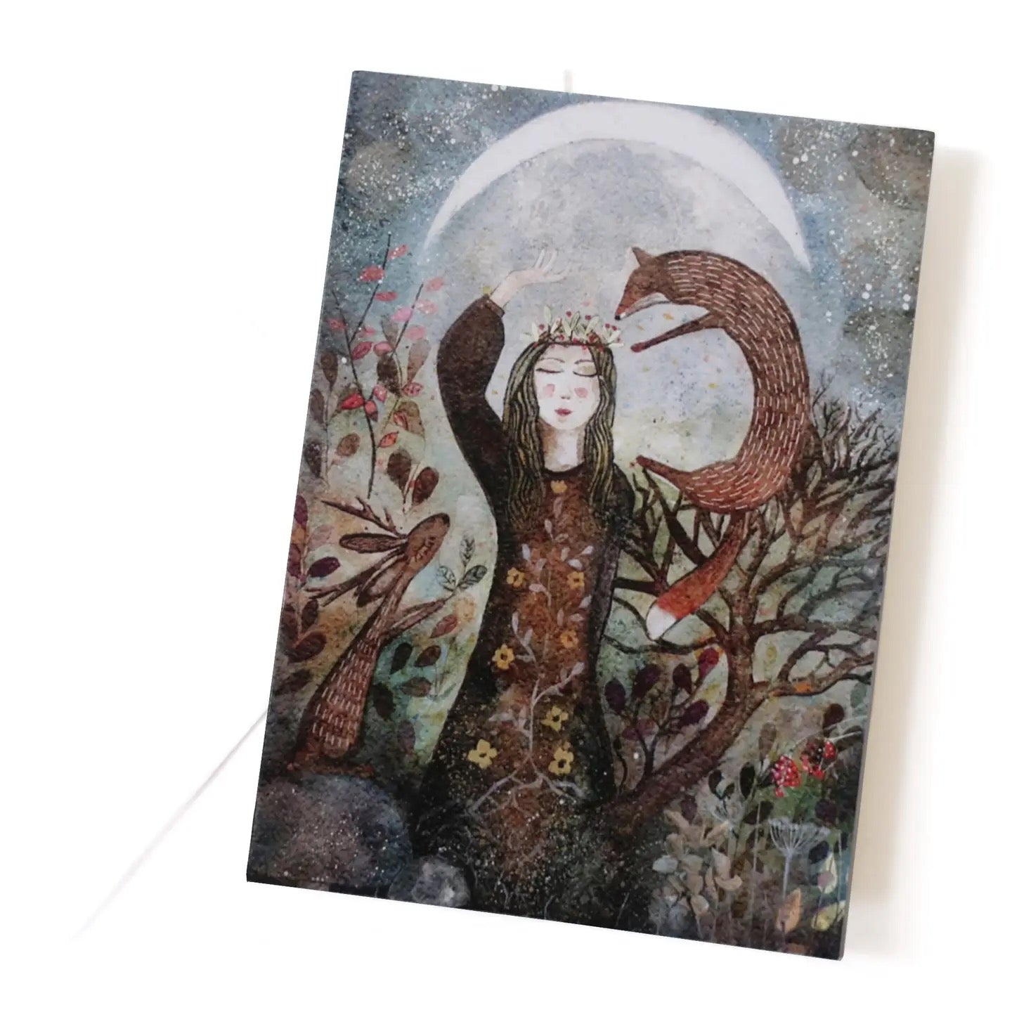 Winter Goddess Greetings Card - Witchy Birthday Card