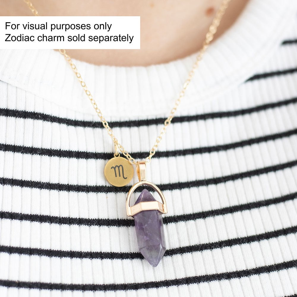 Crystal Pendant Necklace - Choose from a selection of crystal types