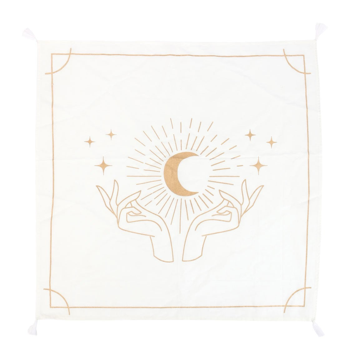 Altar Cloth - Mystical Hands - Cream & Gold