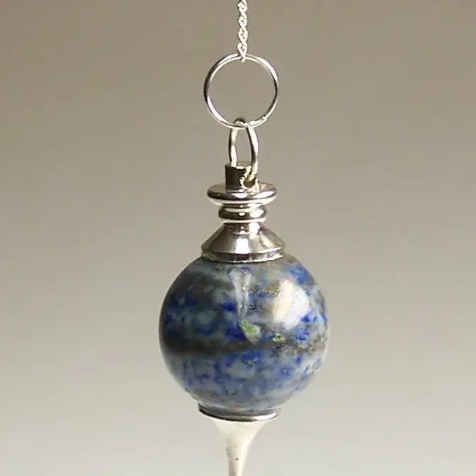 Lapis Sphere Crystal Pendulum