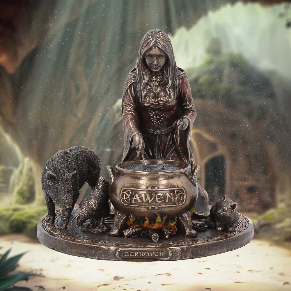 Ceridwen Welsh Goddess Resin Figurine (17cm)