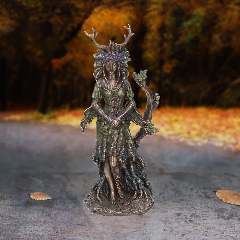 Lady Of The Forest (25cm) Resin Figurine Celtic / Pagan Goddess - Flidais