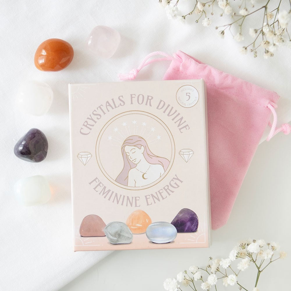 Divine Feminine Energy Crystal Set - Collection of 5 crystals