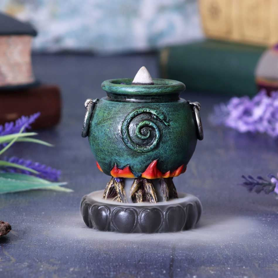 Emerald Cauldron Backflow Incense Cone Holder