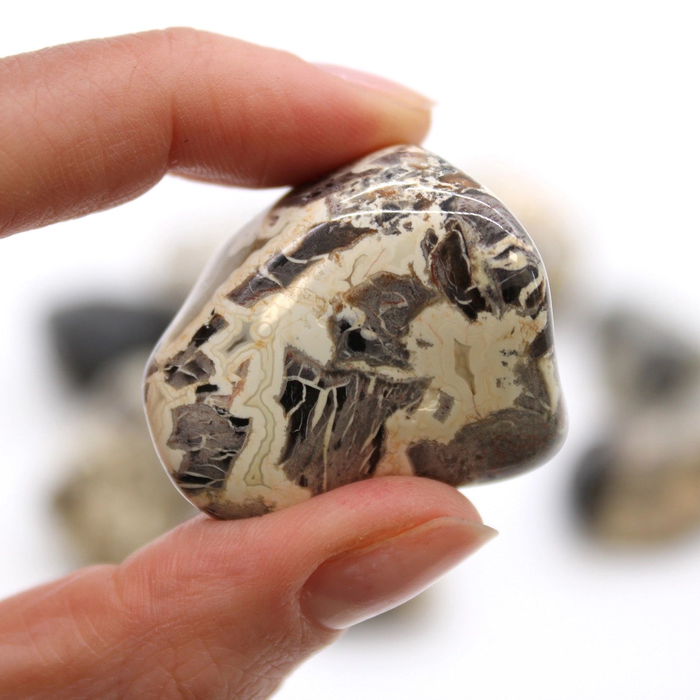 Silverleaf Jasper Tumble Stone