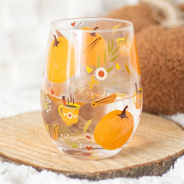 Autumn Days Glass : Cosy autumn vibes glass