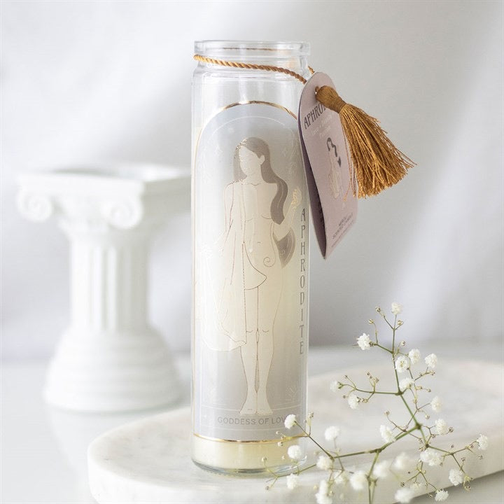 Aphrodite Goddess Tube Candle