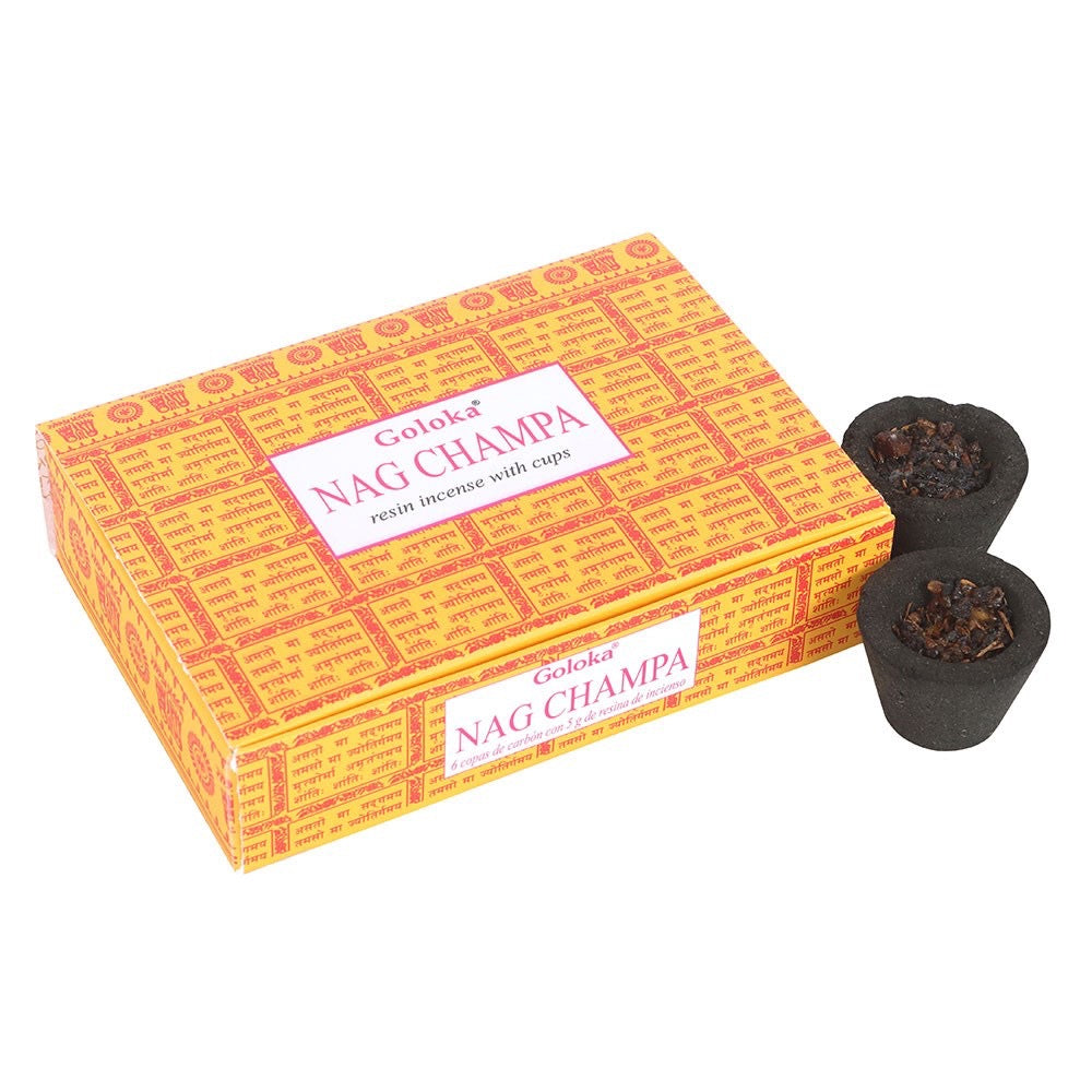 Resin Incense Cups : Nag Champa : Incense for smoke cleansing