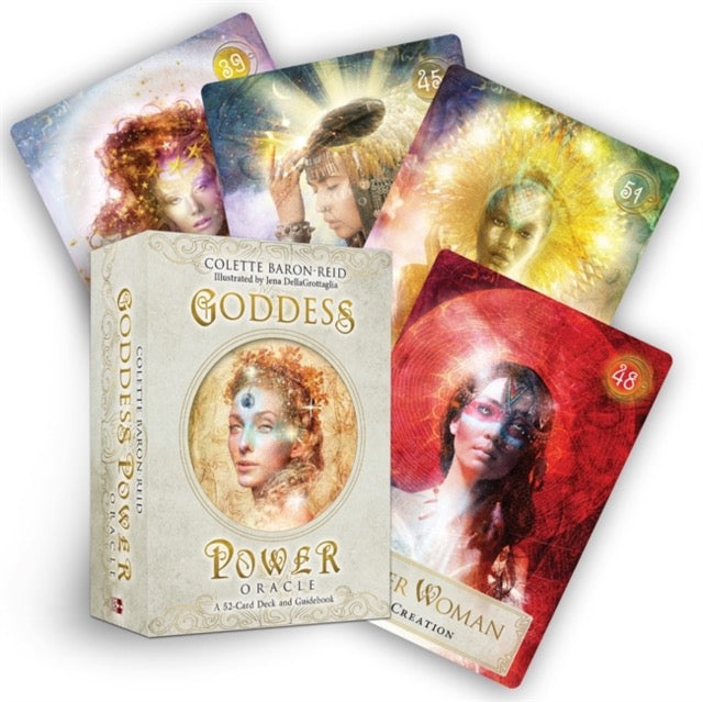 Goddess Power Oracle (Standard Edition) : A 52-Card Deck and Guidebook — Goddess Love Oracle Cards for Healing, Inspiration and Divination by Colette Baron-Reid