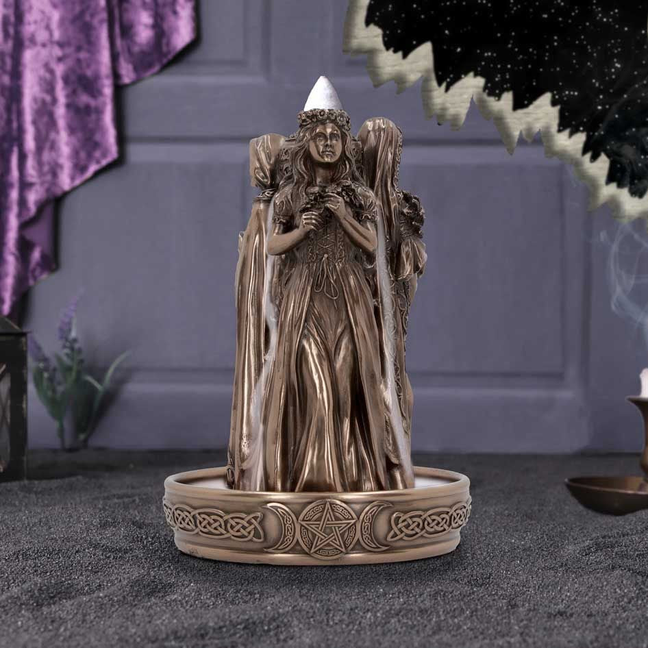 Maiden, Mother, Crone / Triple Goddess Backflow Cone Incense Burner