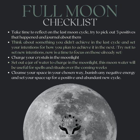 Witchy things to do during a Full Moon