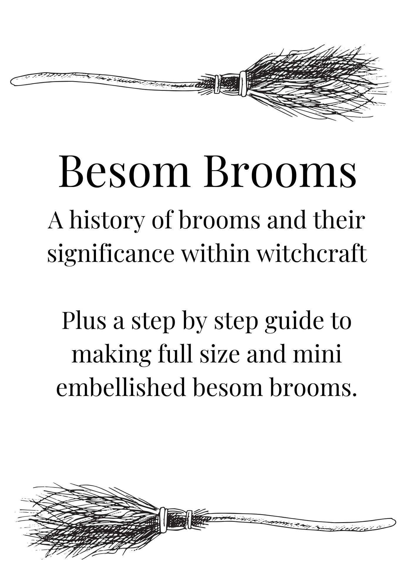 How to make and embellish a Besom Broom