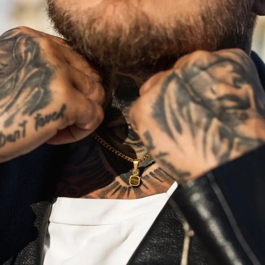 Mini Tigers Eye Pendant Necklace