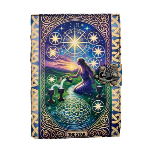 'The Star' Tarot style Notebook Grimoire  (13 X 18cm)
