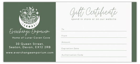 Gift Voucher for Lunar Coven Cove & Everchange Emporium