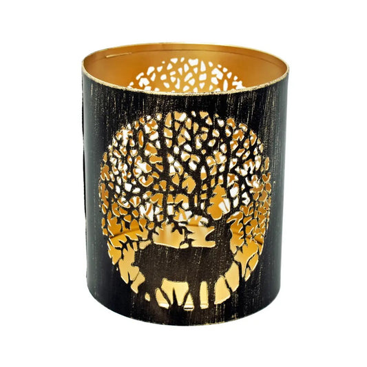 Handmade Metal Woodland Stag Votive Candle Holder