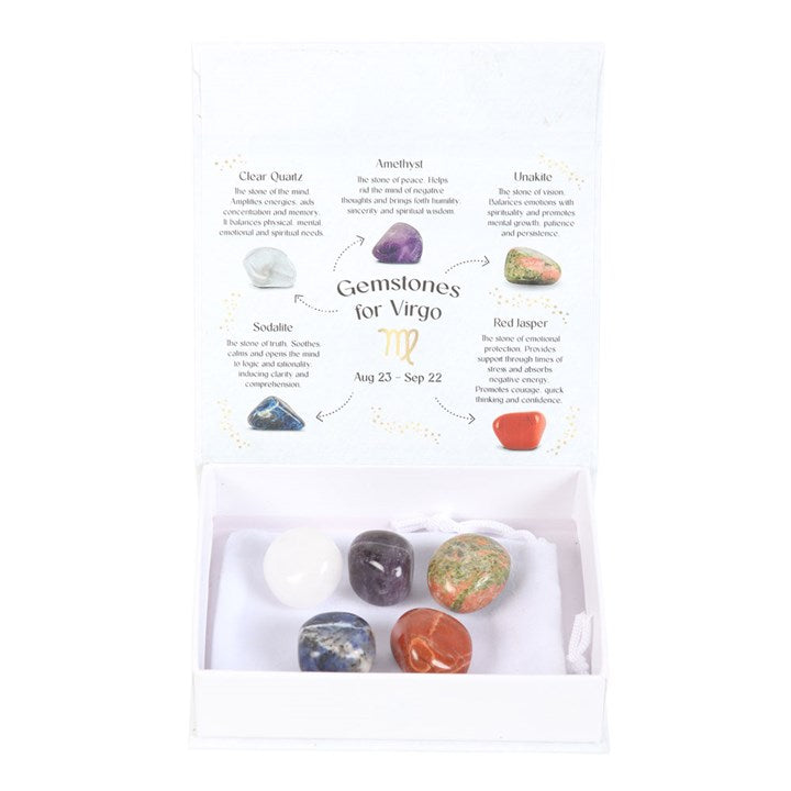 CRYSTAL TUMBLESTONE SET - Choose a Zodiac Sign