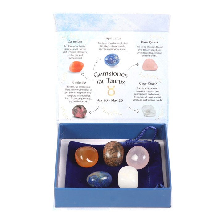 CRYSTAL TUMBLESTONE SET - Choose a Zodiac Sign