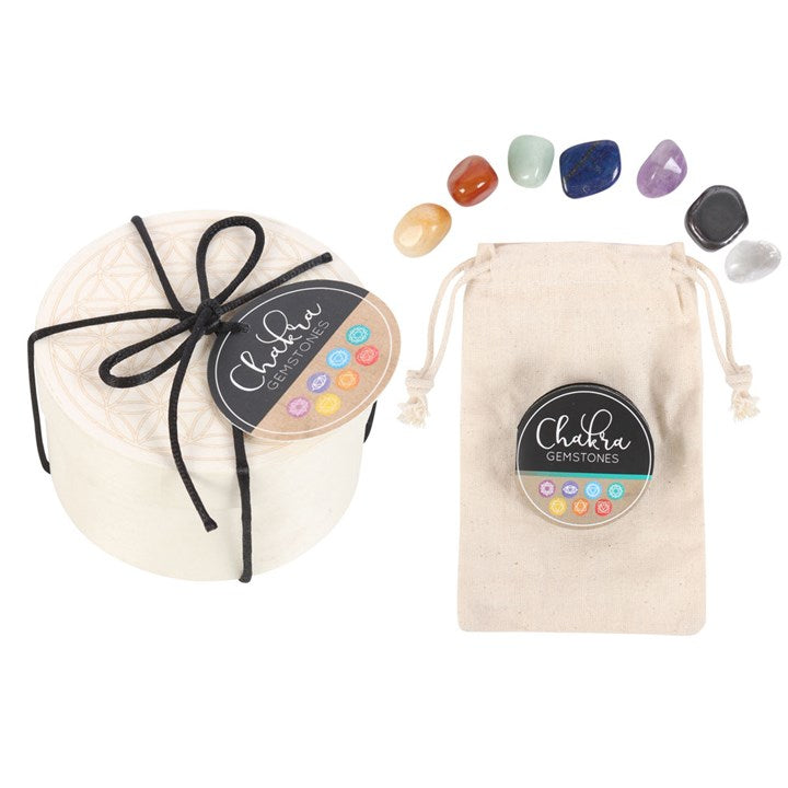 CHAKRA GEMSTONE CRYSTAL GIFT SET