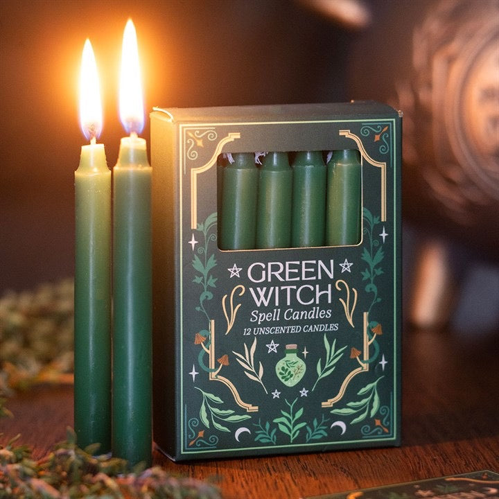 Green Witch Spell Candles