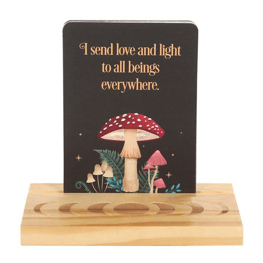 AFFIRMATION CARDS WITH WOODEN STAND