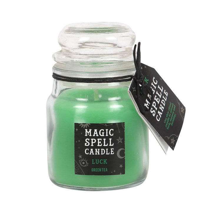 GREEN TEA 'LUCK' SPELL CANDLE JAR