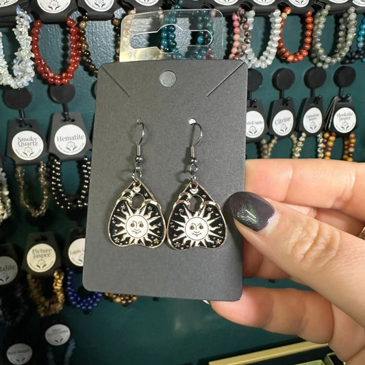 Black Sun Earrings