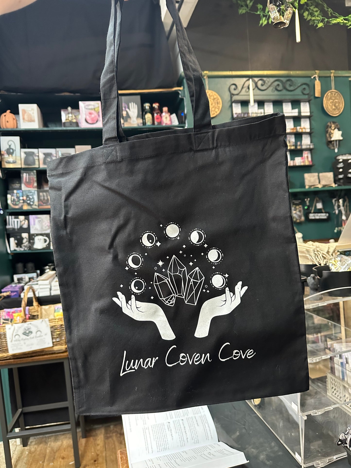 Lunar Coven Cove Black Tote Bag