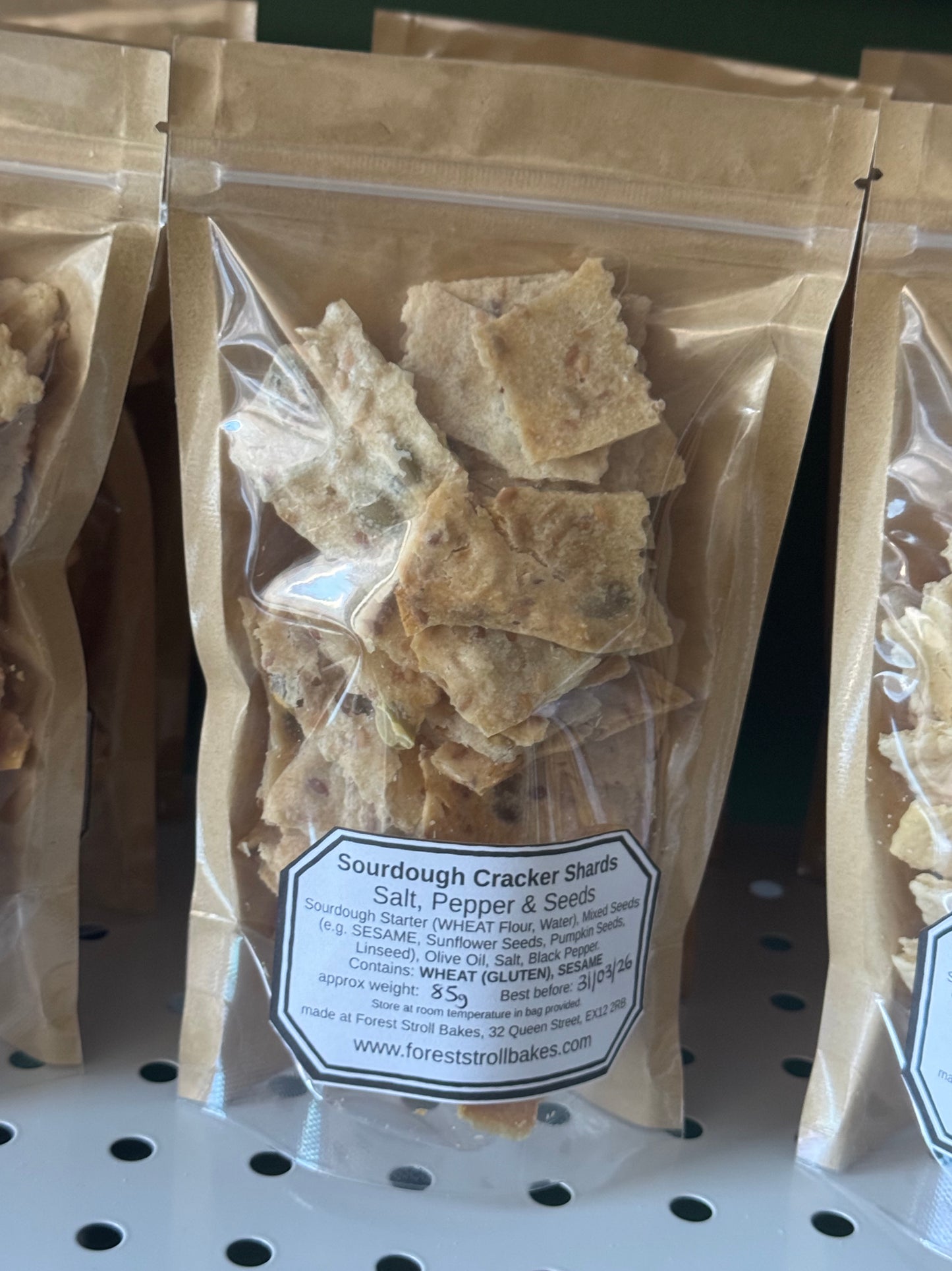 Sourdough Cracker Shards | Seeded, Salt & Pepper