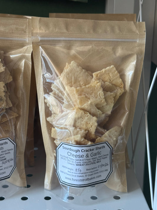 Sourdough Cracker Shards | Cheese & Garlic