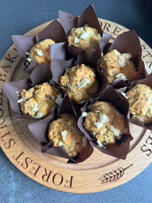 Sourdough Savoury Muffin | Feta & Olive