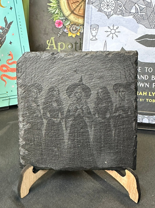 Coven Meet Witchy Slate Coaster