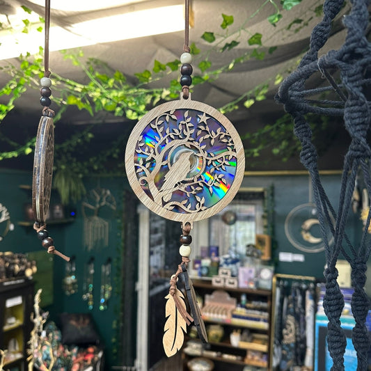 Raven in the branches Suncatcher / Hanging decoration