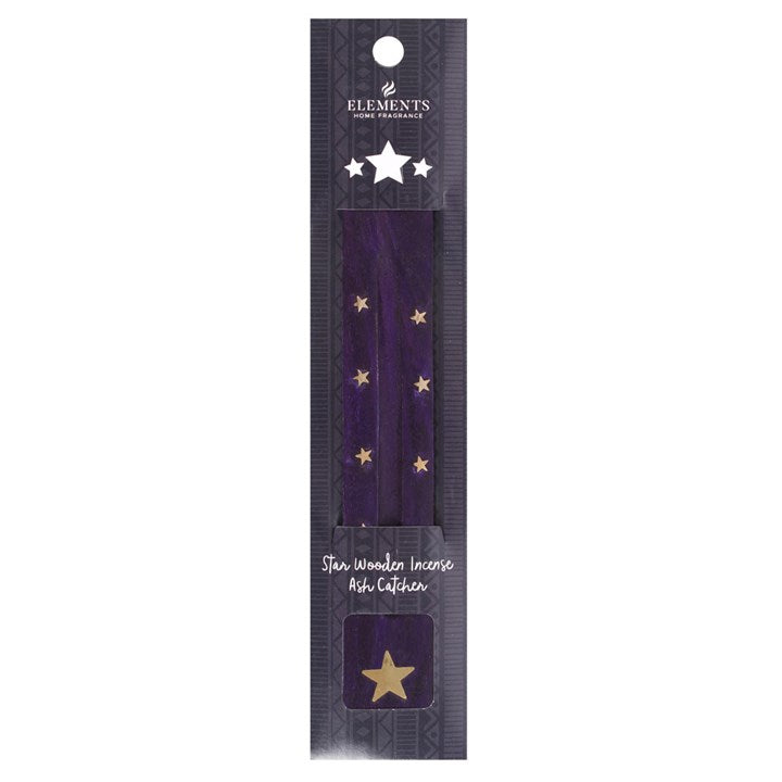 STAR WOODEN INCENSE ASH CATCHER