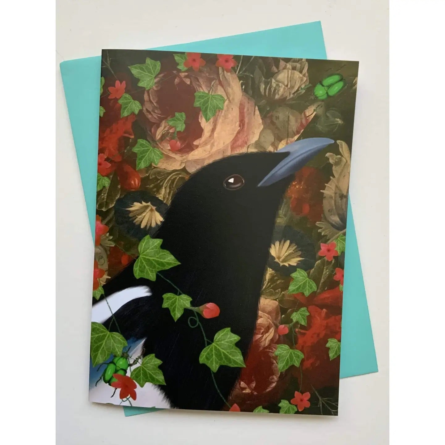 'Pandora' Magical Magpie Woodland Greetings Card