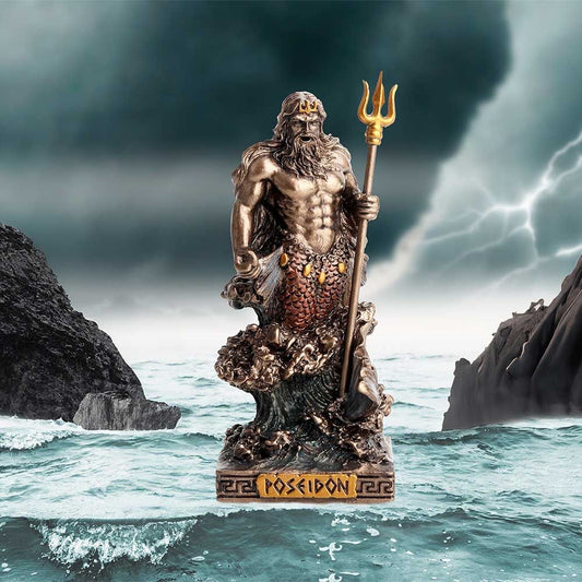 Poseidon God of the Sea Resin Figurine (Mini)