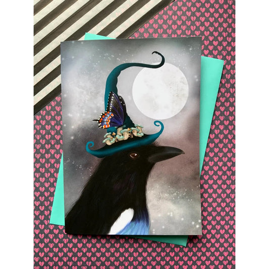 The Watcher Magical Magpie Greetings Card
