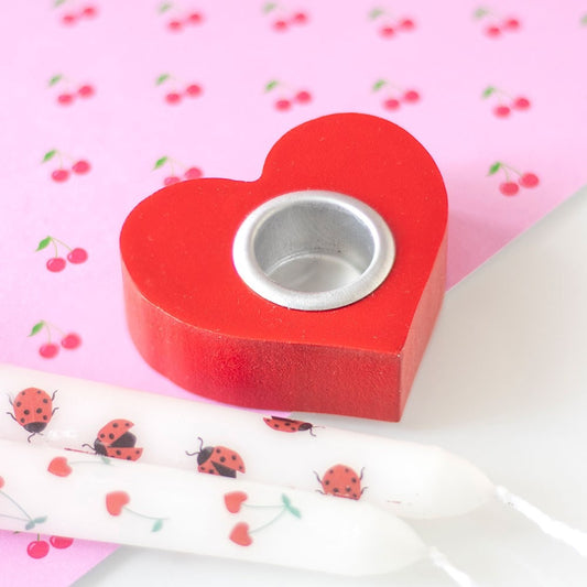 Heart Shaped Taper Candle Holder