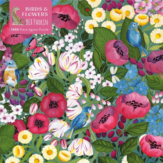 Adult Jigsaw Puzzle Bex Parkin: Birds & Flowers : 1000-Piece Jigsaw Puzzles by Flame Tree Studio
