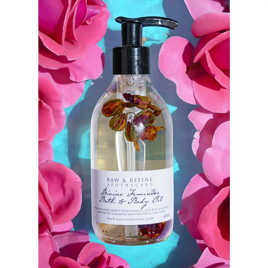 Divine Feminine | Crystal Infused Bath & Body Botanical Oil