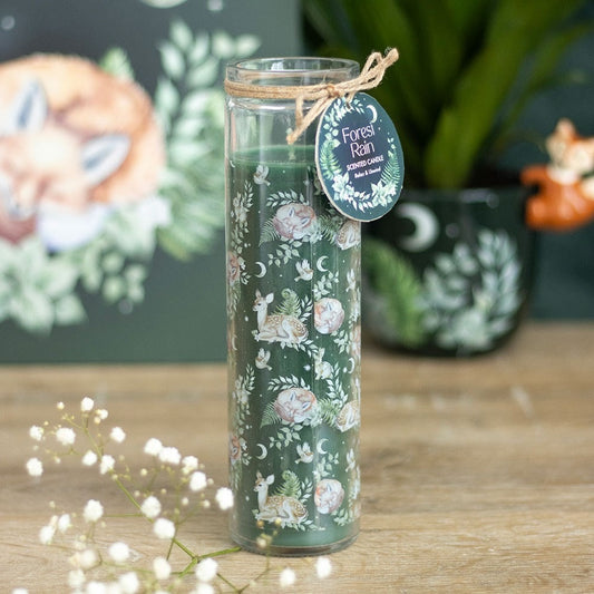 Forest Rain Scented Candle in Glass Tube