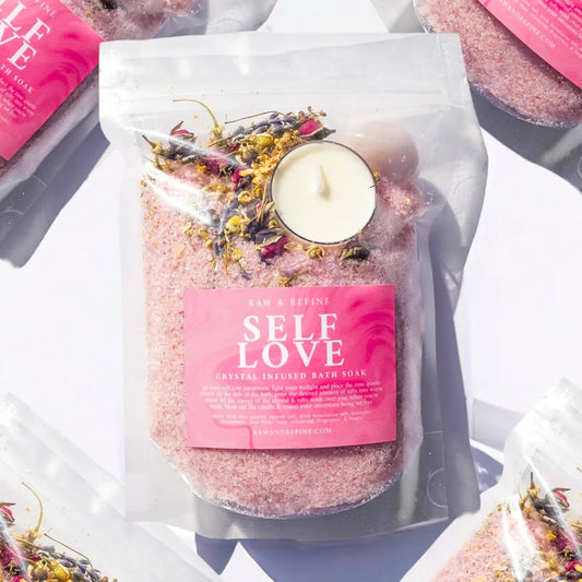 Self Love Ritual Bath Soak - Crystal Infused Bath Soak